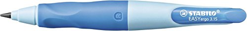 Ergonomic Mechanical Pencil - STABILO EASYergo 3.15 - Right-Handed - Pack of 1 - Light Blue/Dark Blue + Sharpener