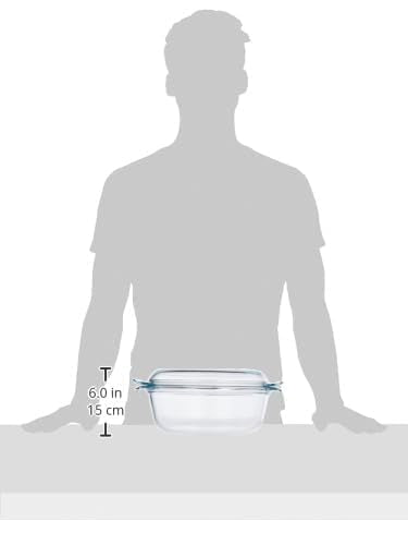 Pyrex 118A000 Glass Round Casserole, 5.1 Liter 5.1 Litre