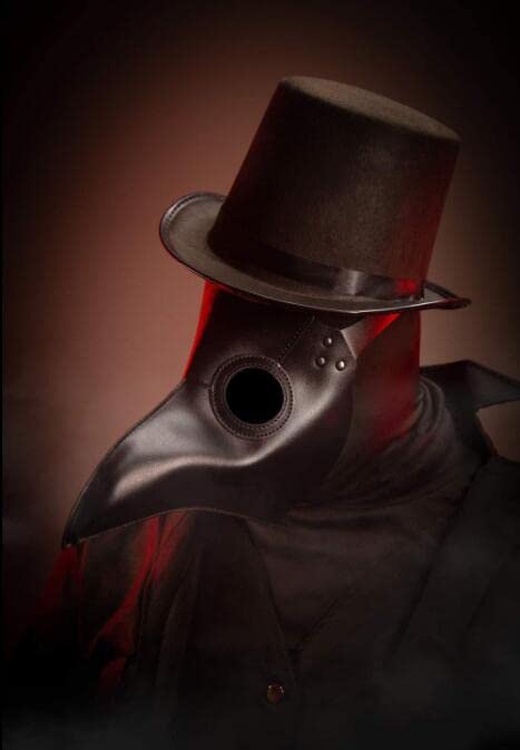 Raxwalker Plague Doctor Mask Halloween Props Costume Set Steampunk Gothic Cosplay Retro Leather Bird Mask 3IN1 SET