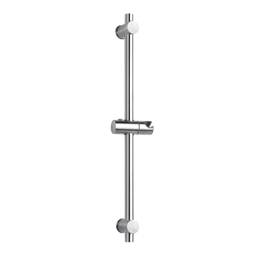 Drenky Shower Riser Rail, Shower Slider Rail 304 Stainless Steel Shower Rail with Adjustable Shower Holder Bracket Shower Slide Bar, Polished Stainless Surface 660mm Total Height [Energy Class A++] 660 mm