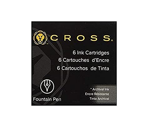 Cross Fountain Pen Refill - Blue (6 Cartridges)