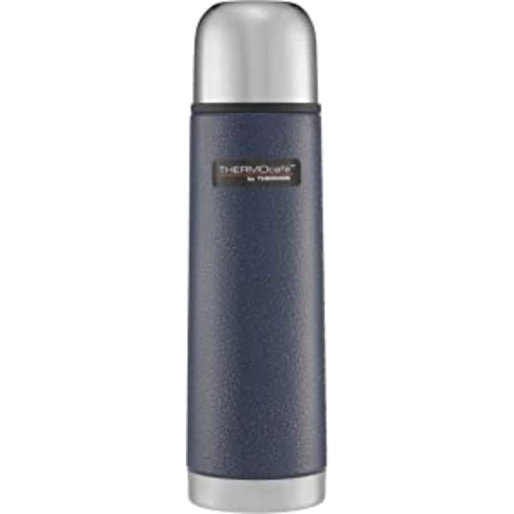 THERMOcafé by THERMOS Stainless Steel Flask, Hammertone Blue, 1 l Single