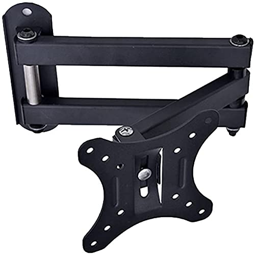 NEW TAHA® Tilt & Swivel TV Wall Mount Bracket, Fits for 10 13 15 17 19 20 21 22 23 24 25 26 27 29 30 Inch LED LCD Plasma Screen Monitor, Max Load Capacity 64lbs and VESA 75x75mm & 100x100mm