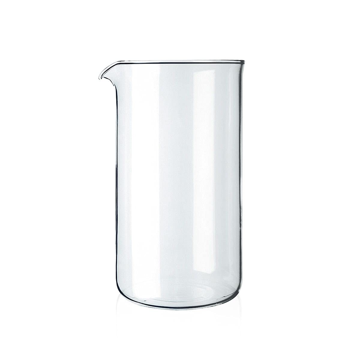 Bodum 1508 Replacement Glass, 8 Cups, 1.0 L, 34 oz, Diameter 9.6 cm, H 18 cm 8 Cup single