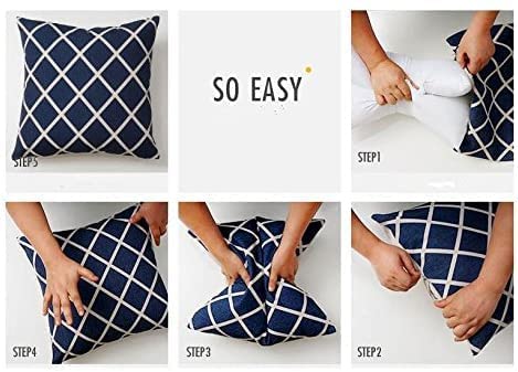 Rohi Set of 2 Hypoallergic Cushion Inner Pads (Pack of 2) 18" x 18" (45cm x 45cm) Cushion Insert Decorative Square Pillow Stuffer for Sofa Couch Cushions 2 Count (Pack of 1) 45.0 Centimetres