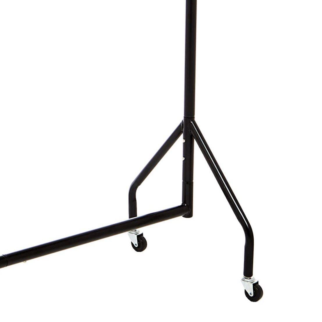 Amazon Basics Heavy Duty Clothes Rail Garment Rail, 1.21 x 1.52 m, Black