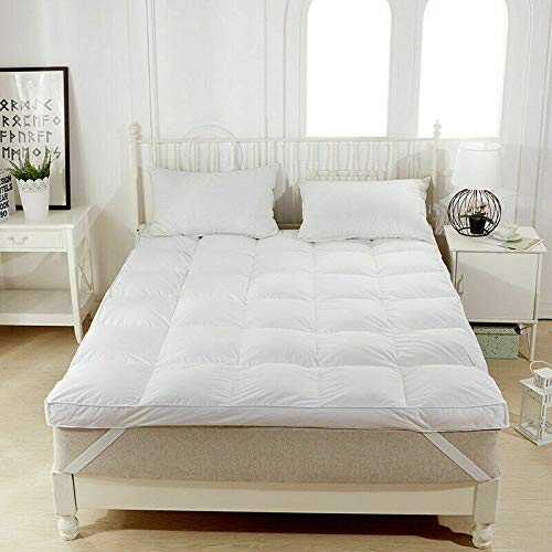 Textile Arena Mattress Topper Single Bed | Luxury 4" Heavy Fill Microfibre Extra Thick Mattress Topper | Quilted Single Mattress Topper | Machine Washable Hypoallergenic Single Bed Mattress Topper