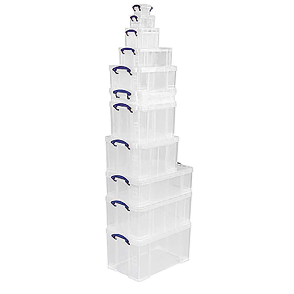 Really Useful 50L Plastic Storage Box W710xD440xH230mm Clear KING50C 50 Litre Standard Packaging