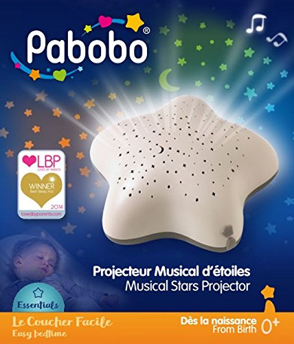 Pabobo Musical Stars Projector Beige