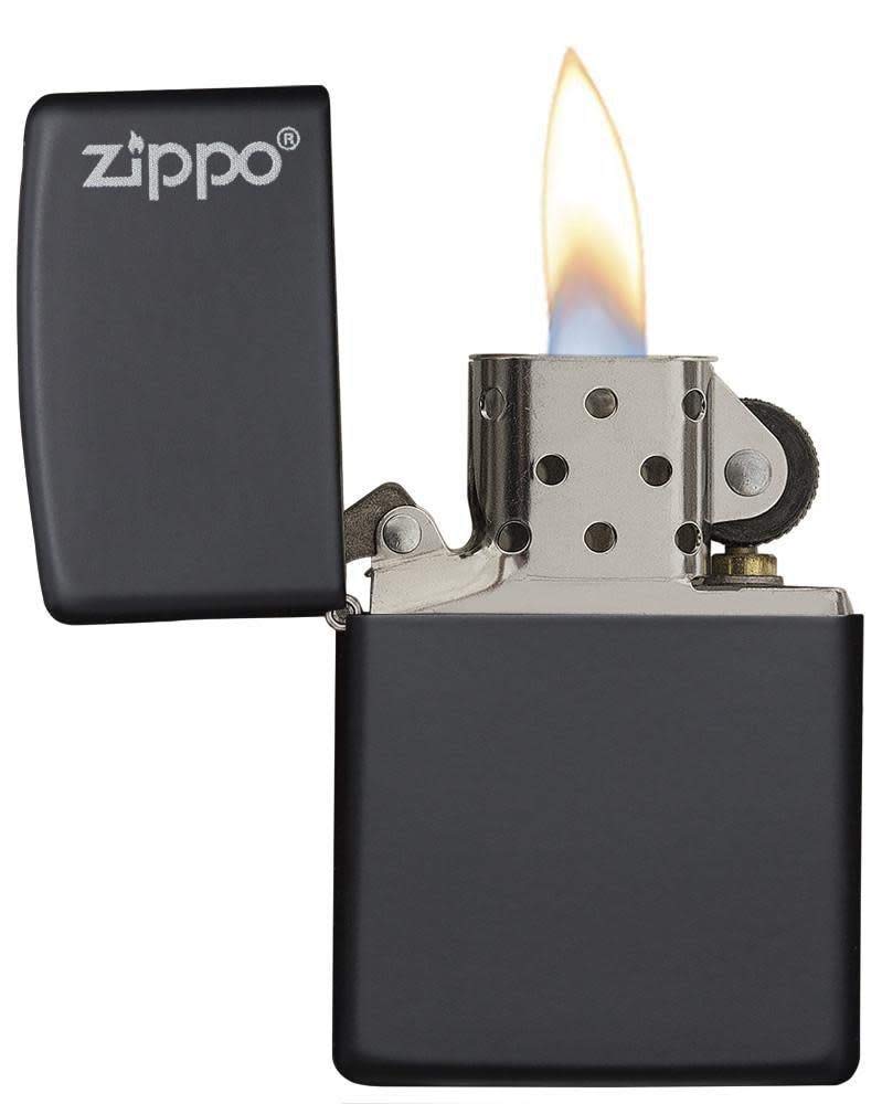 Zippo Matte Pocket Lighters with logo Black Matte