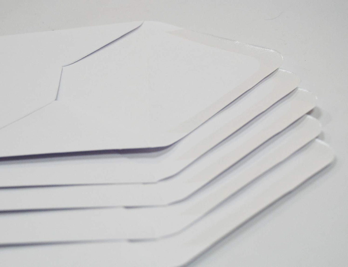 Craft UK 289 5 x 7 inch Card and Envelope pack of 50 - White White Straight Edge 5X7 Single