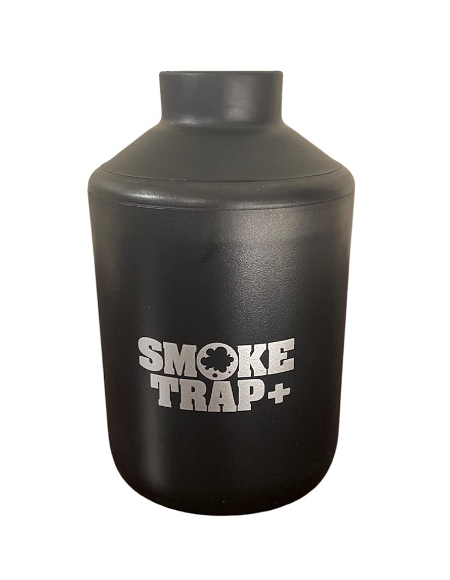 Smoke Trap + | Personal Air Filter (Sploof) - Smoke Filter With Long Lasting 500+ Uses with Easy Exhale - (Black) Black