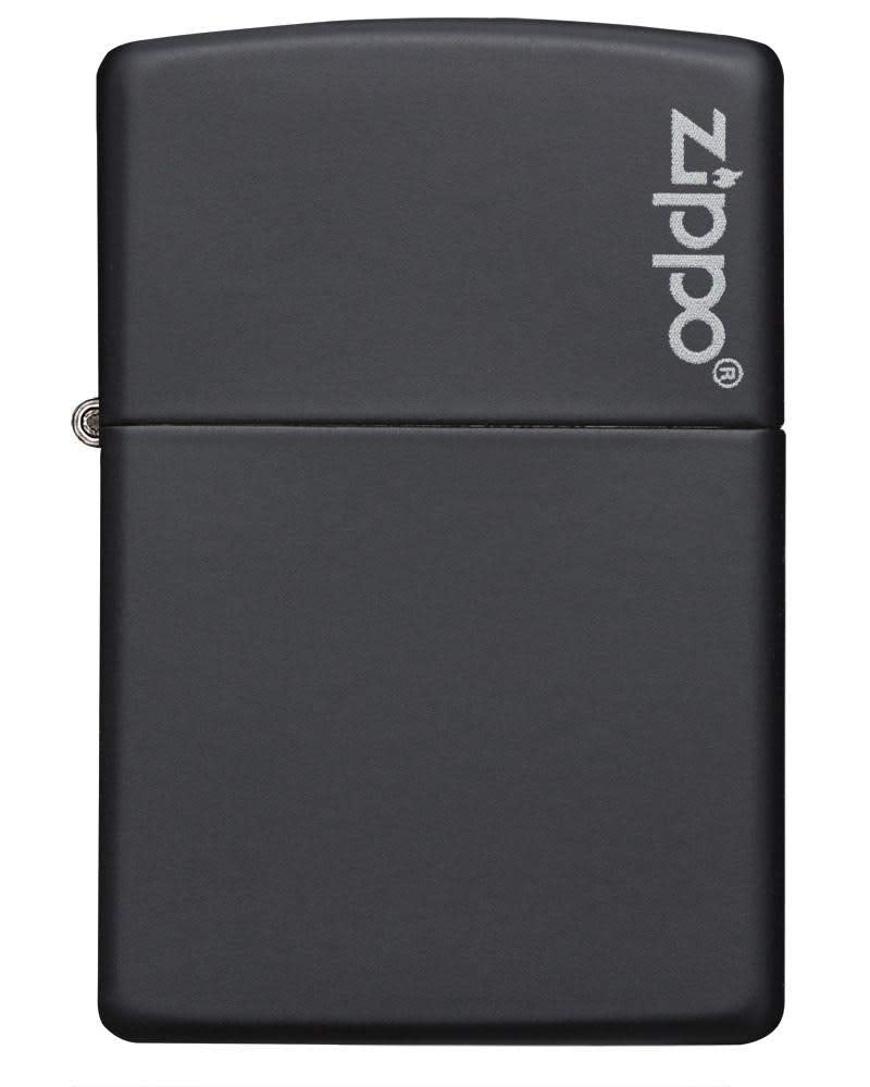 Zippo Matte Pocket Lighters with logo Black Matte