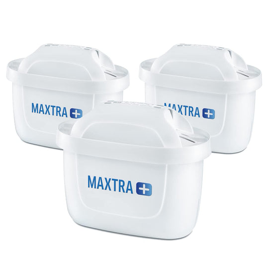 BRITA MAXTRA+ replacement water filter cartridges, compatible with all BRITA jugs -reduce chlorine, limescale and impurities for great taste - 3 pack Maxtra + Pack 3