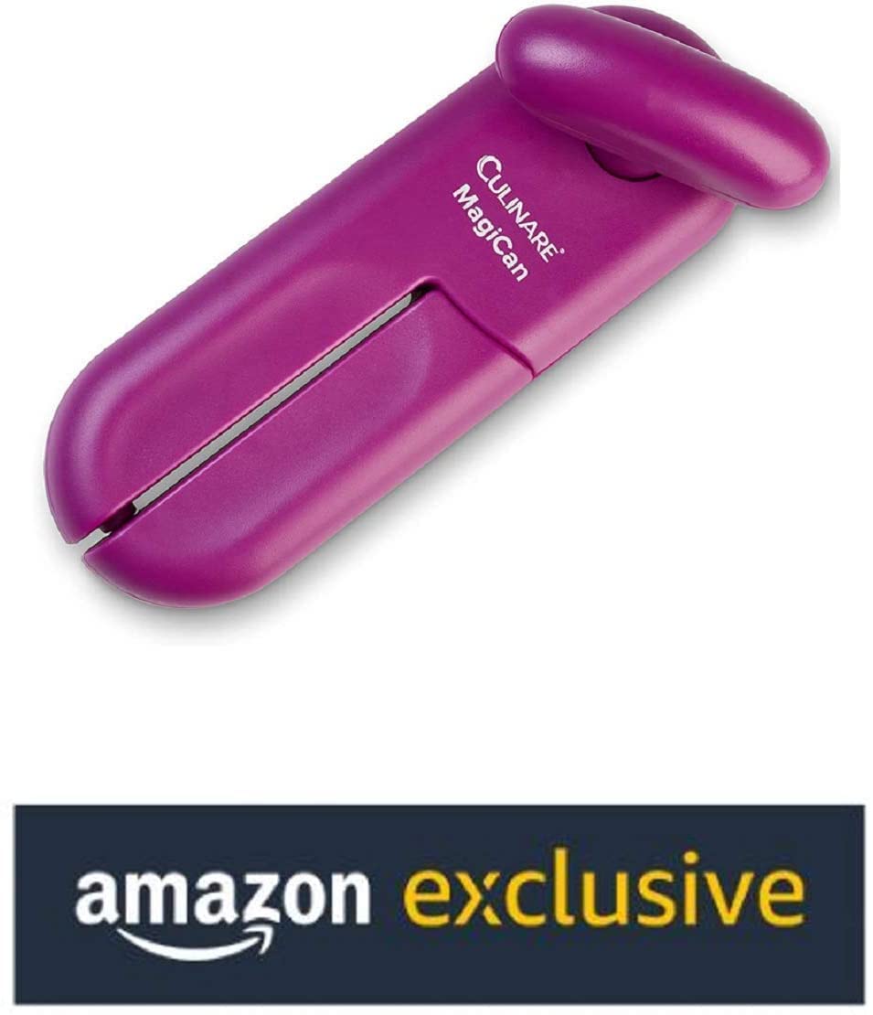 Culinare C10026 MagiCan Tin Opener, Purple, Plastic/Stainless Steel, Manual Can Opener, Comfortable Handle for Safety and Ease, Amazon Exclusive Colour Variant