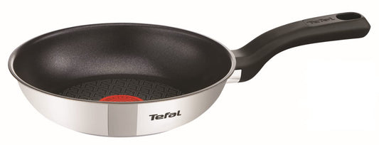 Tefal 20cm Comfort Max Stainless Steel Non-Stick Frying Pan, Silver 20 cm Frying Pan