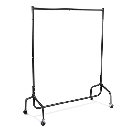 dosleeps Clothes Rails 4FT Clothing Rail on Wheels Metal Heavy Duty Carment Hanging Rack Coat Display Stand For Bedroom, Living Room (4ft)