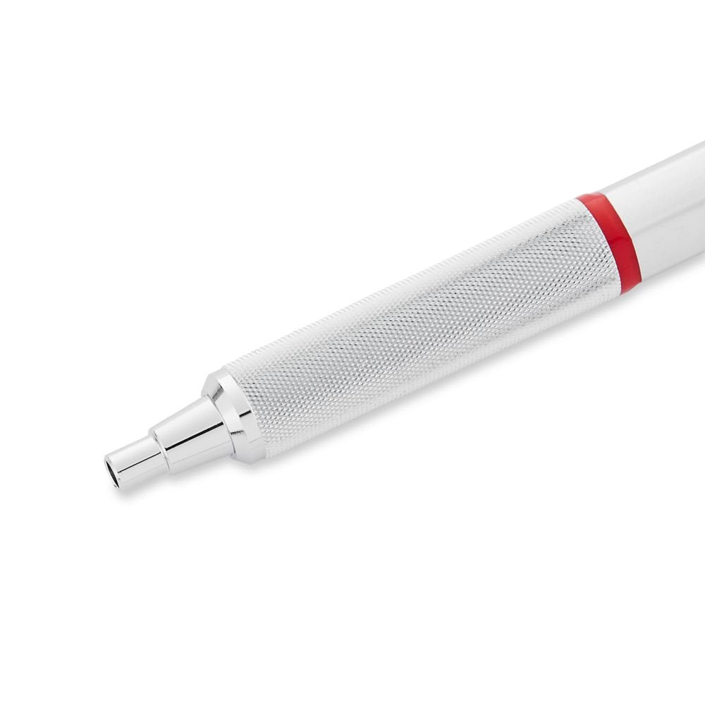 rOtring Rapid Pro Retractable Ballpoint Technical Drawing Pen | Medium Point | Blue Ink | Silver Full-Metal Body