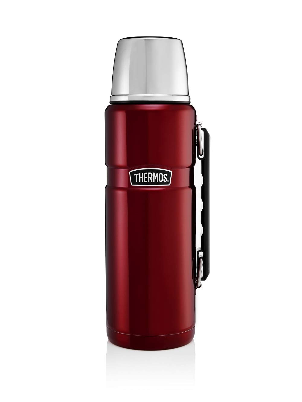 Thermos Stainless King Flask, Cranberry Red, Thermos Drinks Flask, Thermos Bottle, Thermos, Picnic Flask, Flask, 1.2 L