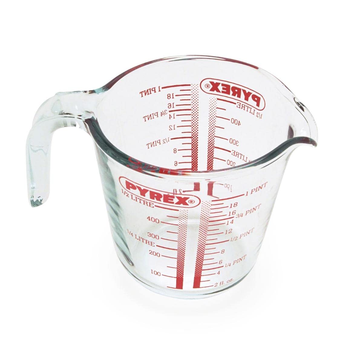 Pyrex Measuring Jug 500ml | Capacity 568ml / 20 ounce | P586, Multicolor 500 ml Single