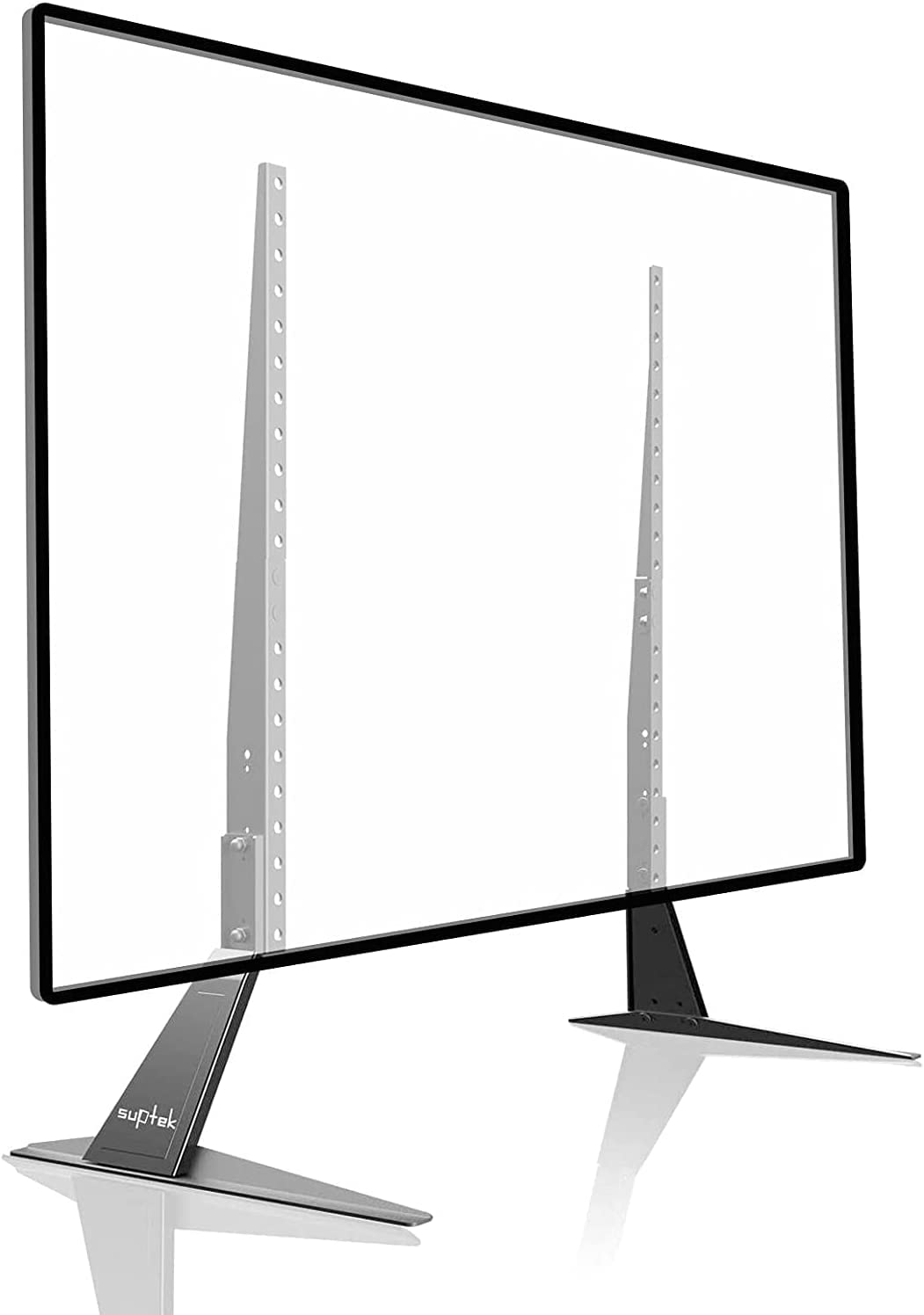 suptek Universal TV Stand, TV Leg Replacement for Most 22-65 inch LCD/LED/OLED/Plasma TVs, Adjustable Table Top TV Feet for Flat&Curved Screen, VESA up to 800x400mm, Capacity 50kgs 22"-65"