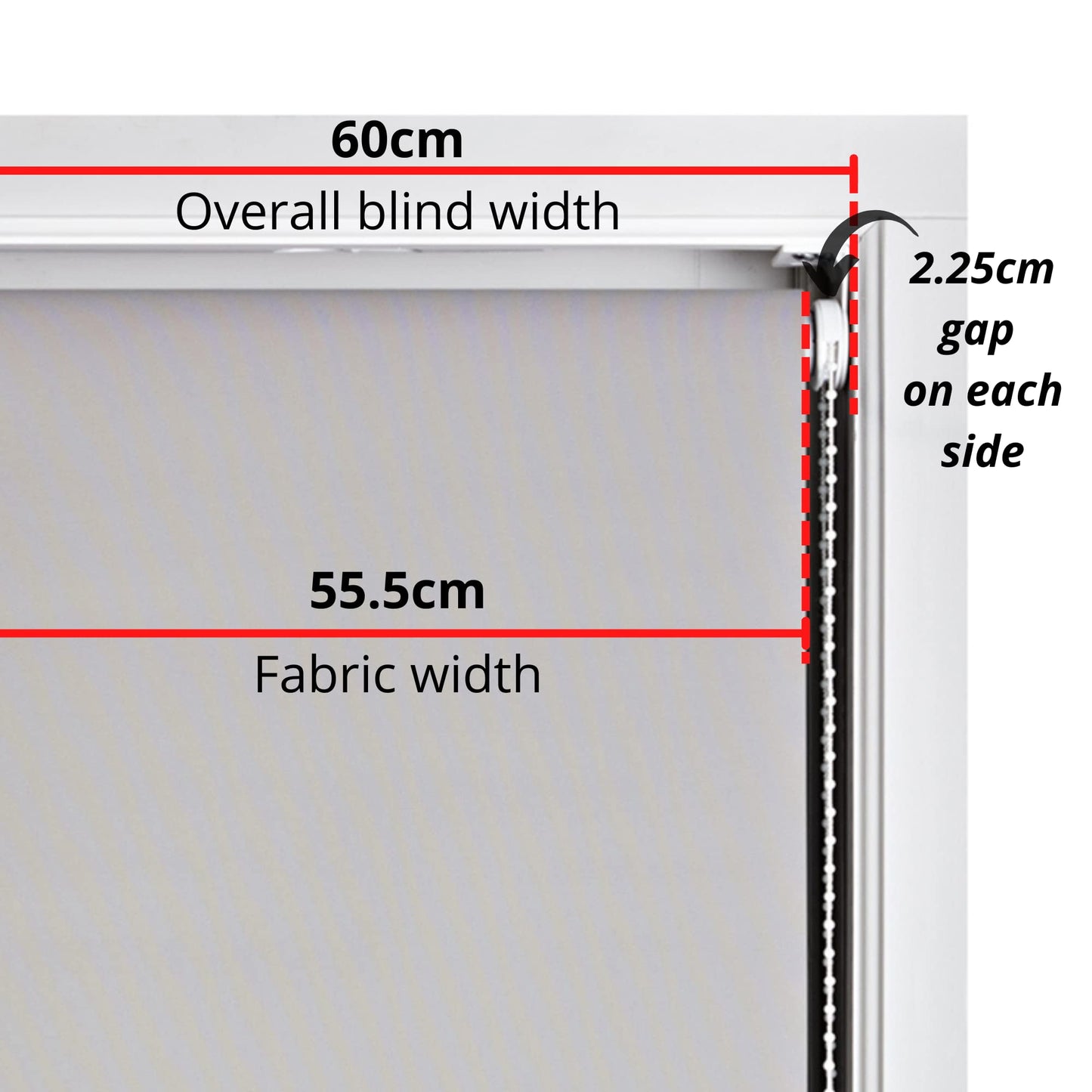 FURNISHED Roller Blinds Thermal Blackout Roller Blind - Trimmable Insulated UV Protection Child Safe Easy Fit Home Office Window Blinds, Navy Blue, 60cm x 165cm 60cm x 165cm (23.6" x 65")