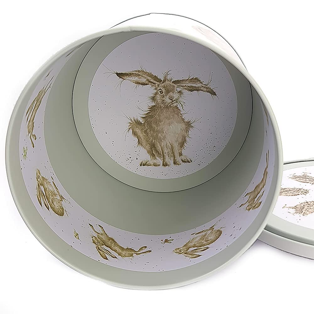 Wrendale Designs by Hannah Dale - Country Animal Green Biscuit Barrel - 160mm x 155mm