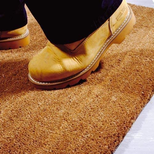 FloorPro Living Coir Matting for Entrances - Tough Bristles - Doorway Coconut Entrance Mat Strips - Cut to Size - Doormats (0.75m x 1m (75cm x 100cm)) 0.75m x 1m (75cm x 100cm)