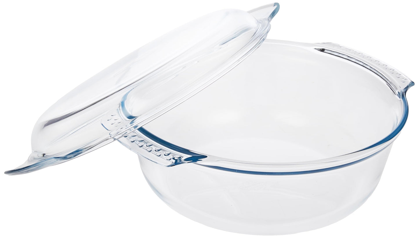 Pyrex 118A000 Glass Round Casserole, 5.1 Liter 5.1 Litre