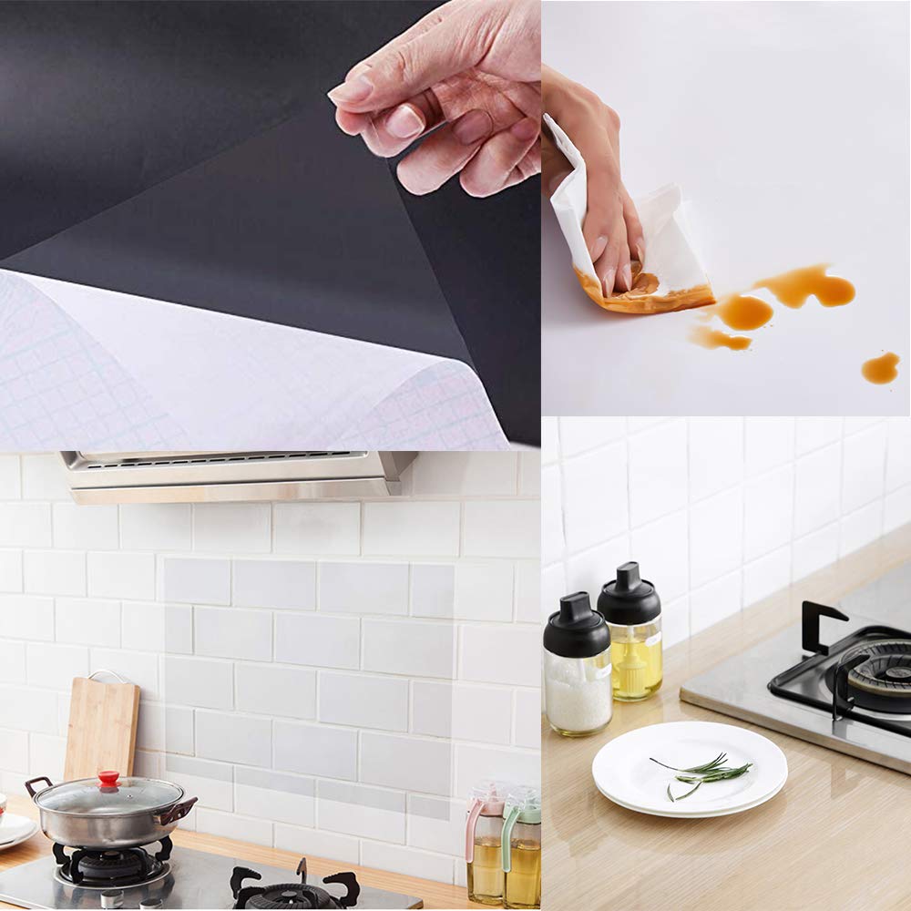 Hode Sticky Back Plastic Roll Clear Book Covering Film Transparent Vinyl Self Adhesive 40cmX3m Wallpaper Furniture Stickers Waterproof Backing Paper for Books Kitchen Doors Windows Tile Transfer