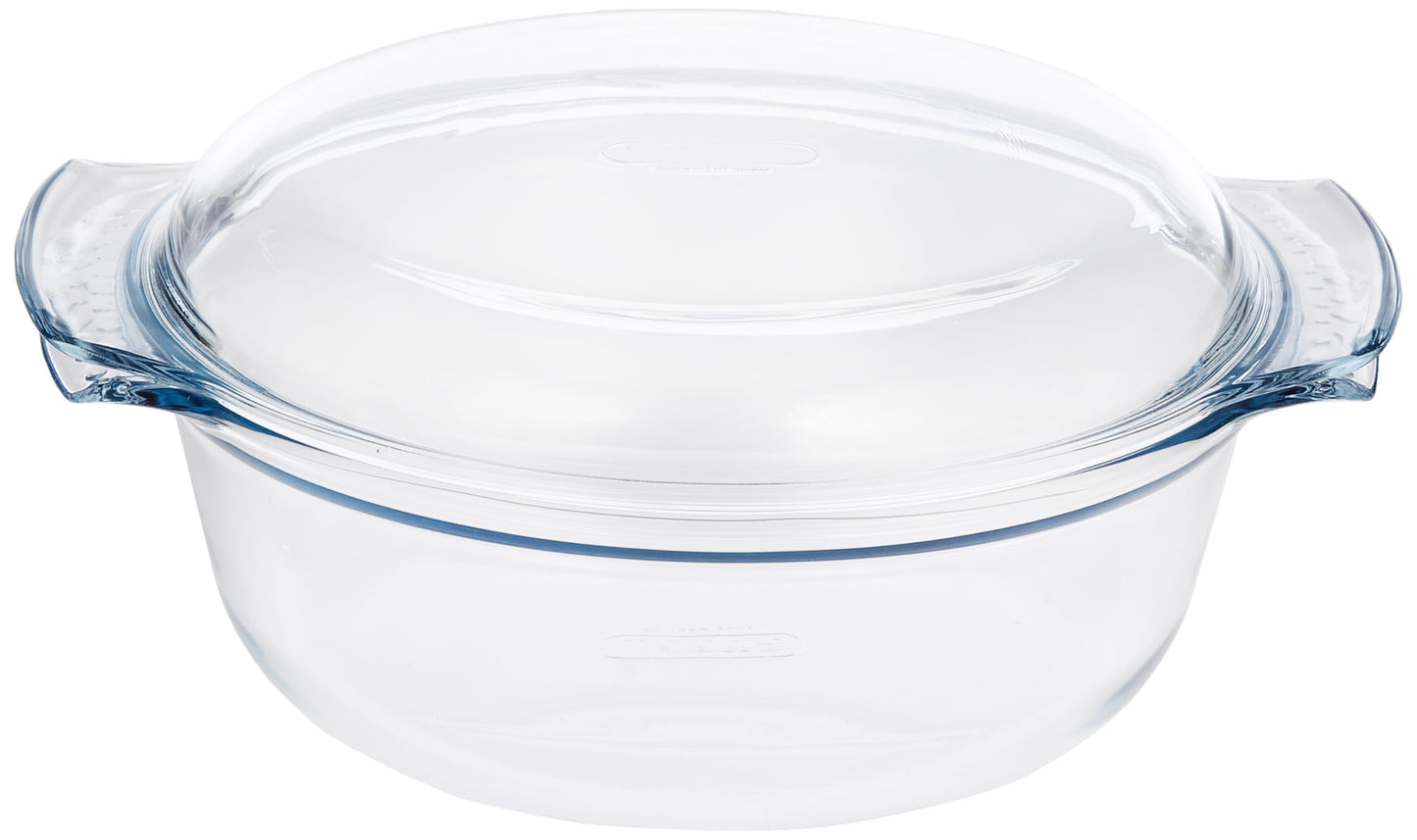 Pyrex 118A000 Glass Round Casserole, 5.1 Liter 5.1 Litre