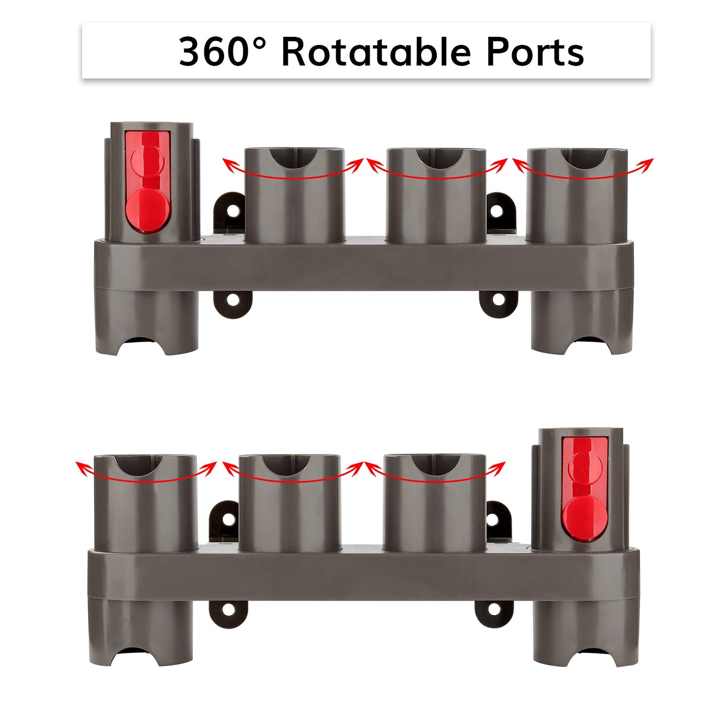 RTop Docking Station Accessory Holder Attachments Organizer for Dyson V11 V10 V8 V7 SV10 SV11 Vacuum Cleaner Accessories Tools (2 Pack, 10 Storage Sockets) A - Support d'accessoires