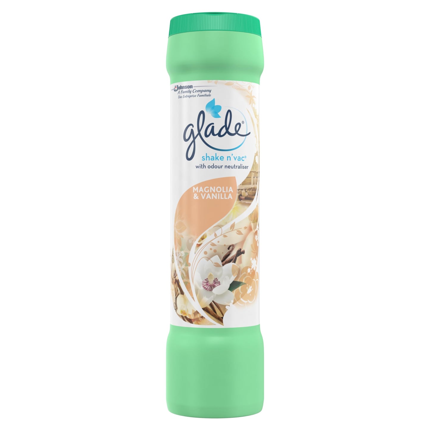 Glade Shake n'Vac Carpet Freshener & Odour Neutraliser, Magnolia & Vanilla, 500g