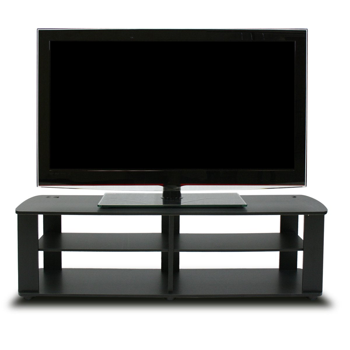 Furinno 11191 THE Entertainment Center TV Stand, Black