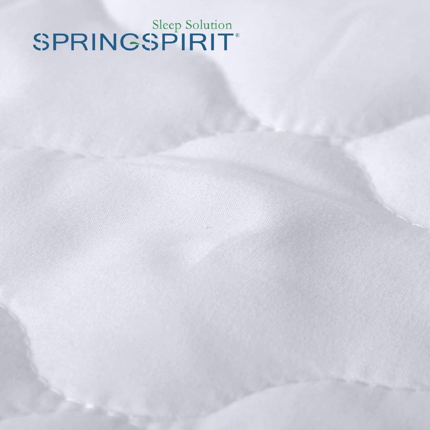 SPRINGSPIRIT Super King Mattress Protectors, 35cm Extra Deep Skirt Waterproof Mattress Cover, 4 Layers Quilted Mattress Pad, Ultra Soft, 180 x 200cm Super king 180x200cm