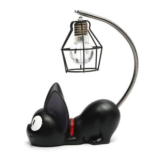 Creative Resin Kiki Cat Animal Night Light, Ornaments Home Decoration Gift Small Cat Nursery Lamp Breathing LED Night Lamps