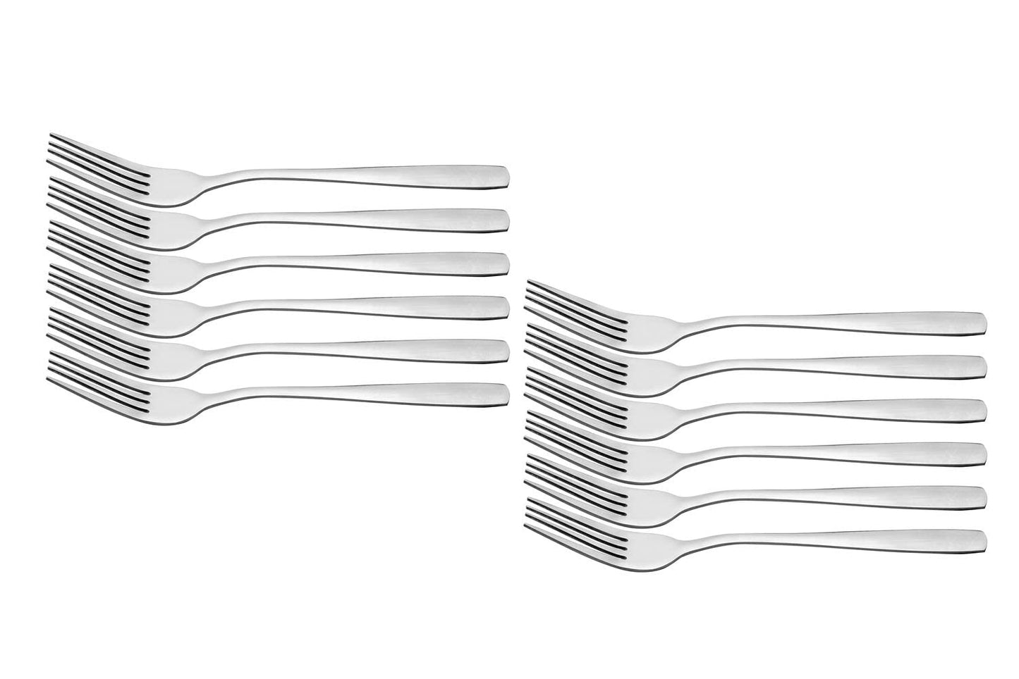 Otto Koning - Hannover - Dinner Fork Set of 12 pieces. Made of Stainless Steel 18/0, Shiny Polished Finish. Table forks ideal for daily use. Simple design.