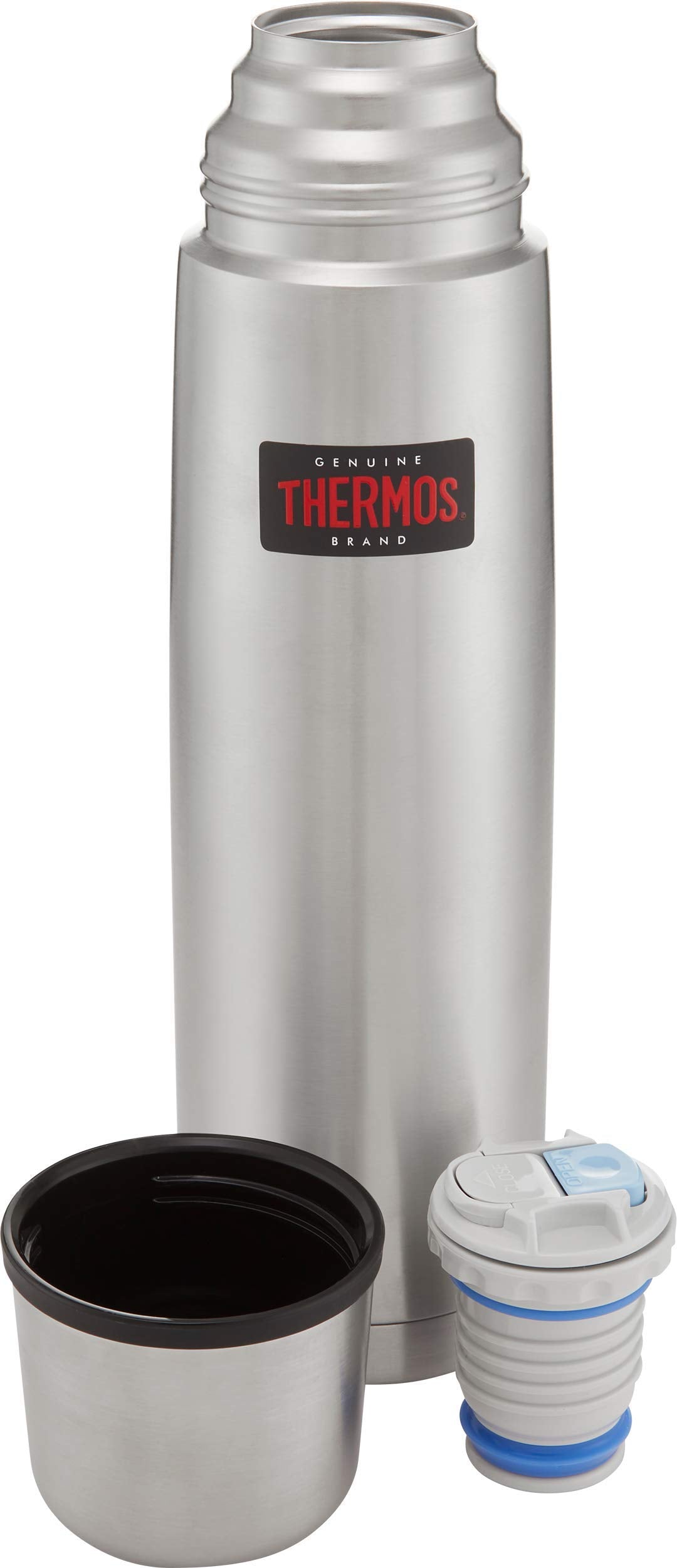 Thermos 184093 Light and Compact Flask, Stainless Steel, 0.5 L Single