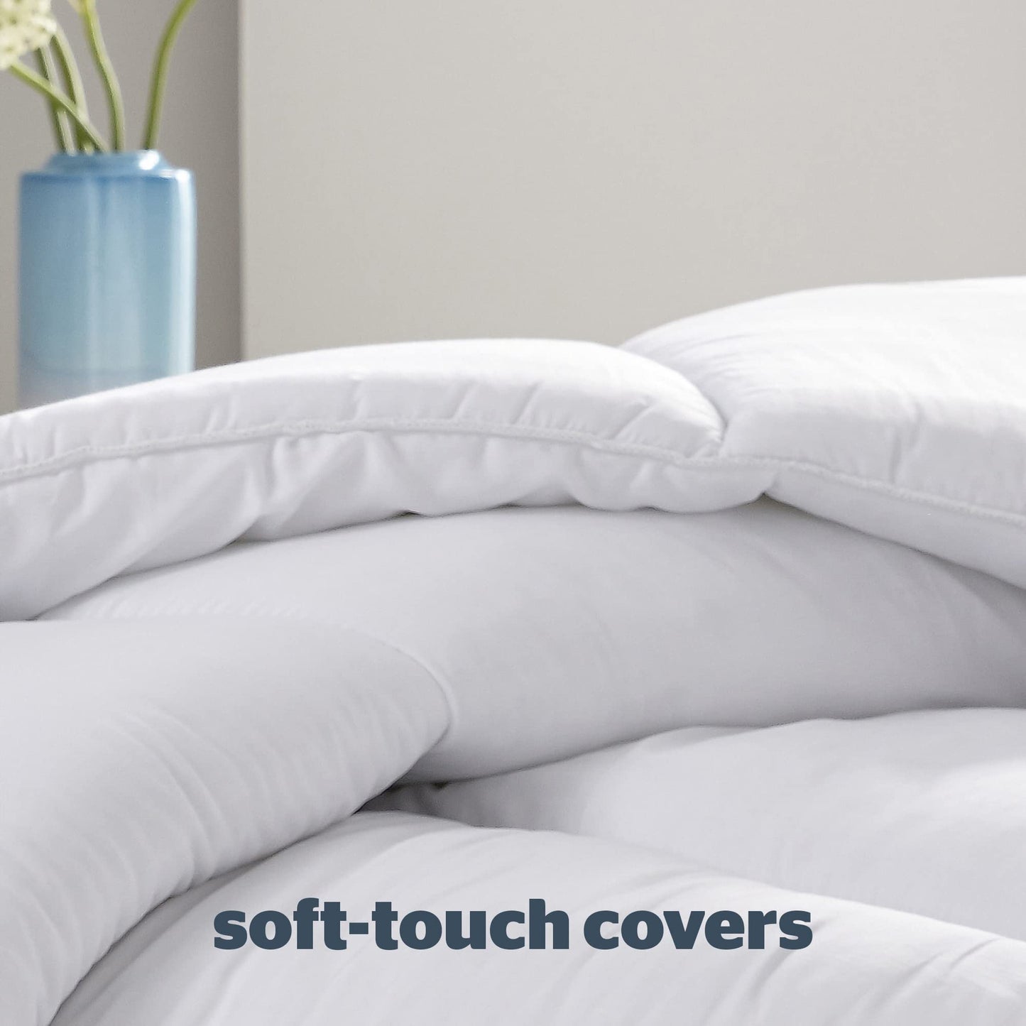 Silentnight Bounceback Duvet 10.5 Tog - All Season Winter Quilt Machine Washable and Hypoallergenic - White, Single