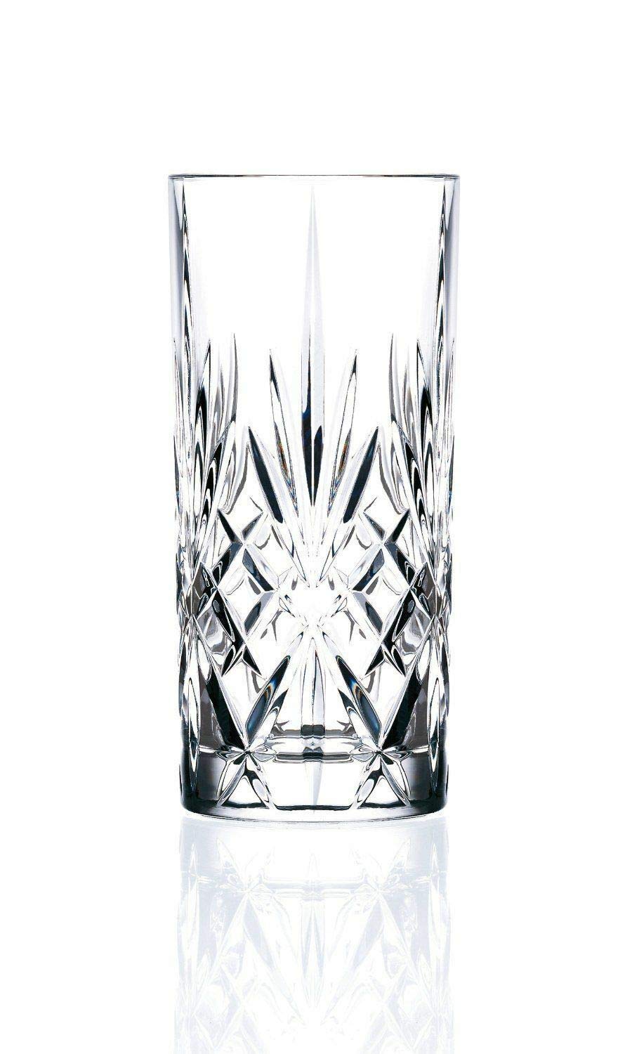 RCR Crystal Melodia Highball Glasses, Set of 6-360ml 6 Count (Pack of 1)