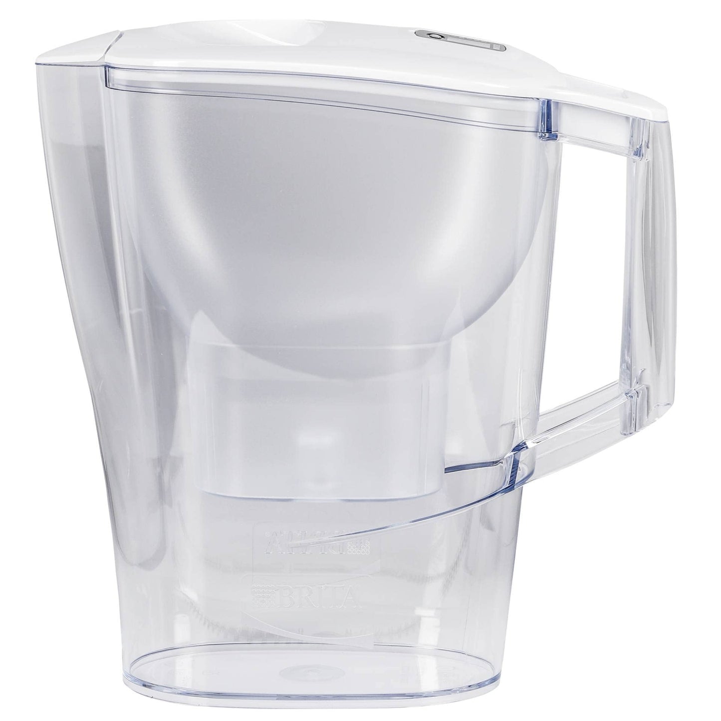 BRITA Aluna fridge water filter jug for reduction of chlorine, limescale and impurities, Includes 1 x MAXTRA+ filter cartridges, 2.4L -White Maxtra +