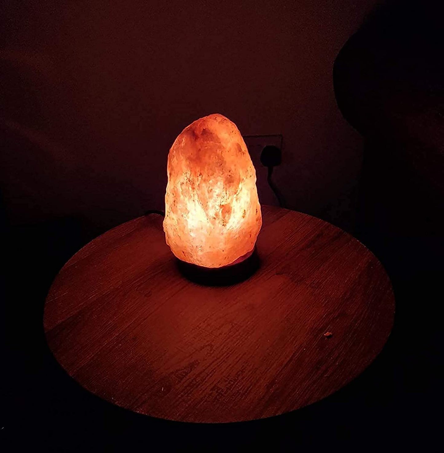 SourceDIY Salt Lamp 7-10 Kg Himalayan Natural Pink Crystal Rock Night Light Bedside Table Lamp for Indoor Bedroom Decor - Comes with Button Control Light Fitting 7-10 KG salt lamp with Button