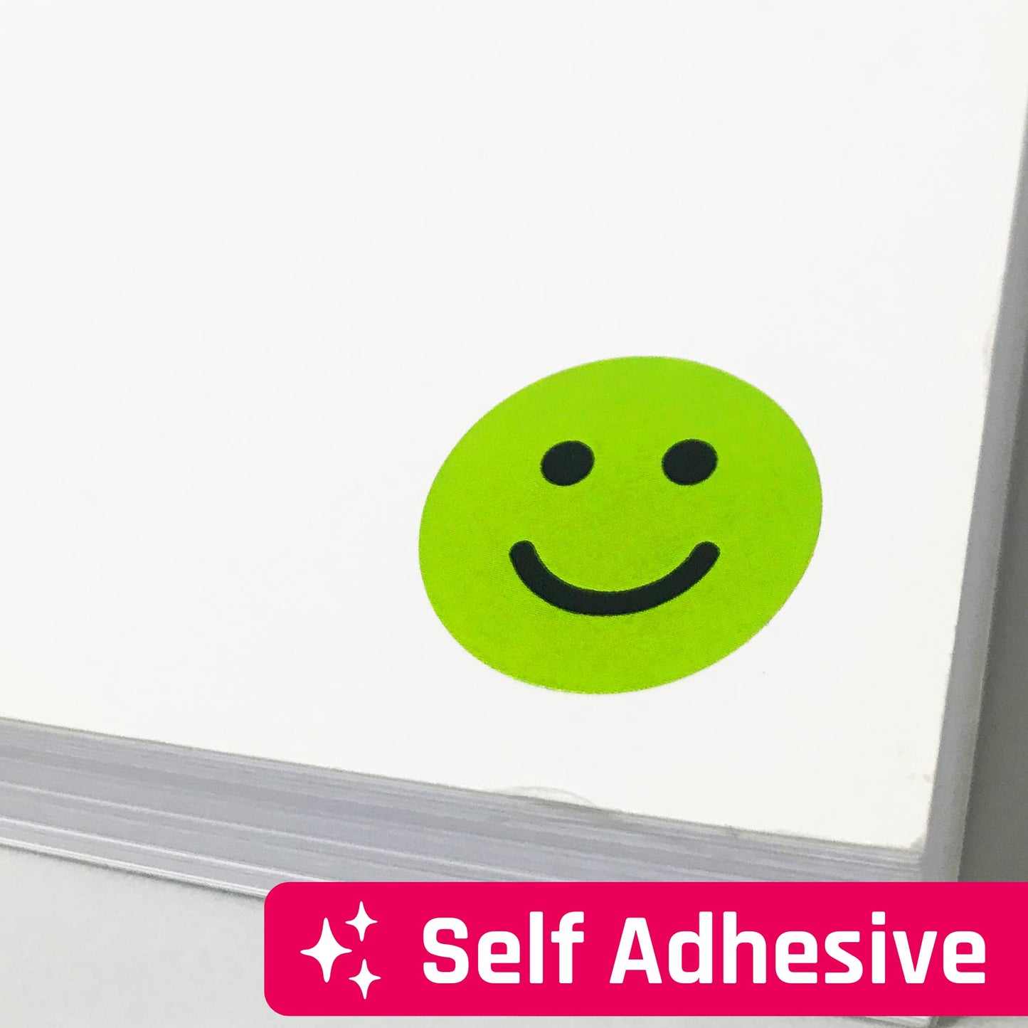 2.5cm Happy/Sad Smiling Face Stickers - Red/Yellow/Green, Pack of 1200