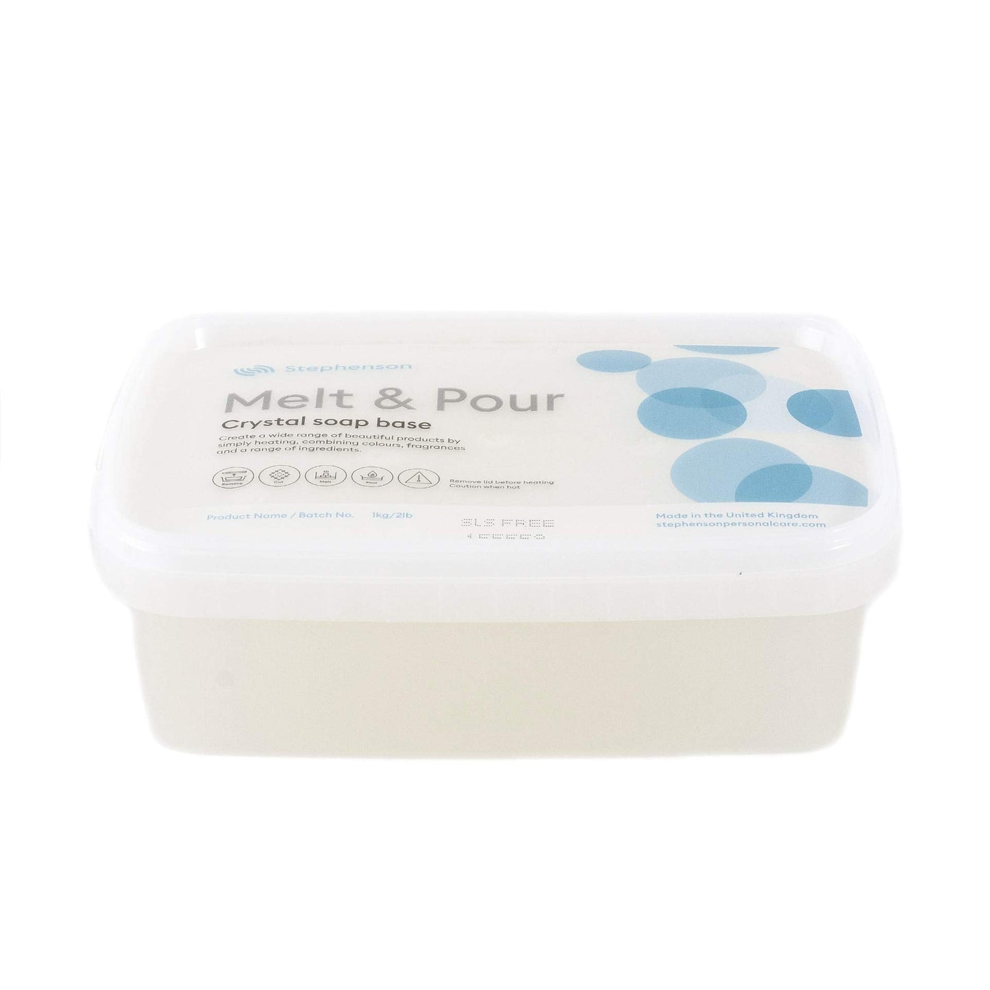 Stephenson Melt and Pour Soap Base Clear SLS Free - 2Kg