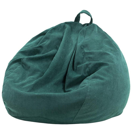 Nobildonna Bean Bag Chair Cover (No Filler) for Kids and Adults. Extra Large 300L Bean Bag Stuffed Animal Storage Washable Soft Premium Corduroy Stuffed Plush Toys Bean Bag Cover (Dark Green) Dark Green