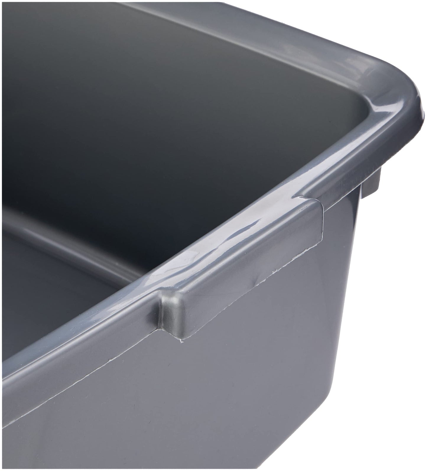 Addis 502813 Plastic Butler Large Rectangular Bowl, Metallic Silver, 12.5 Litre Single