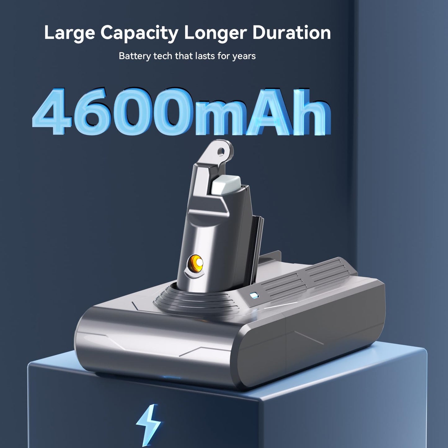 Battery for Dyson V6, Keenstone Replacement Dyson V6 Battery 4600mAh Compatible with V6 Animal, Absolute Vacuum Cleaner with 2 Pre-filters