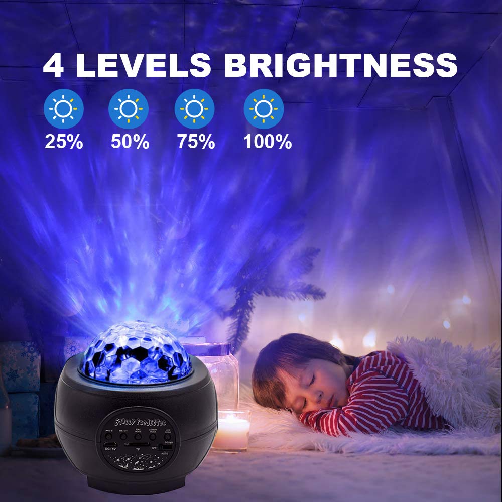 Star Lights Projector, 3 in 1 LED Night Galaxy Starry Light Projector for Bedroom, Space Projector Decorative Galaxy Light Sky Star Lite Bluetooth USB Colour Changing Music Night Light for Kids Adults