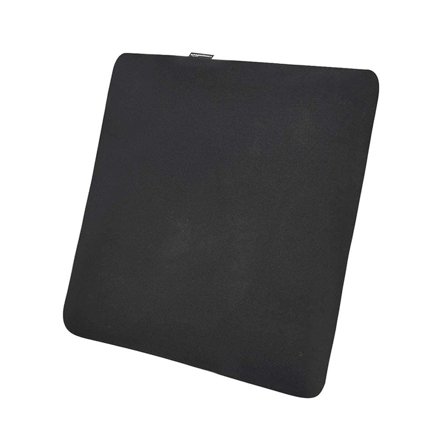 Amazon Basics Square Memory Foam Seat Cushion, 37.6 x 38 x 3 cm, Black