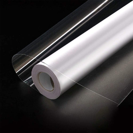 Hode Sticky Back Plastic Roll Clear Book Covering Film Transparent Vinyl Self Adhesive 40cmX3m Wallpaper Furniture Stickers Waterproof Backing Paper for Books Kitchen Doors Windows Tile Transfer